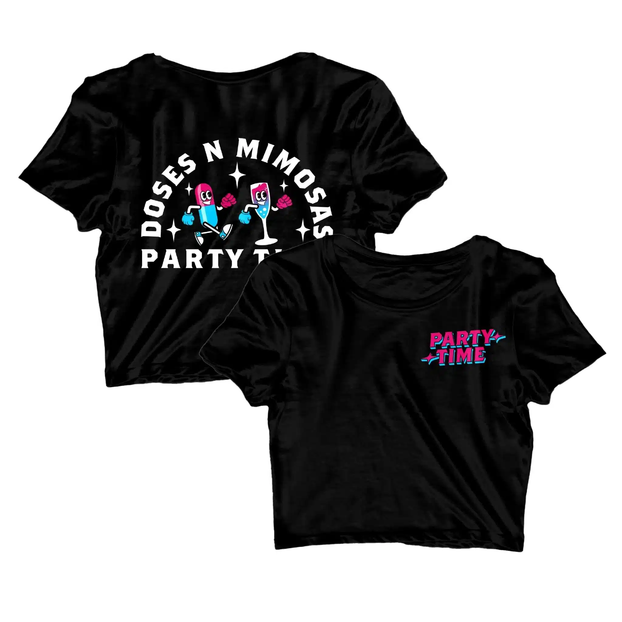 Party Time Crop Top by Party Wolf Clothing